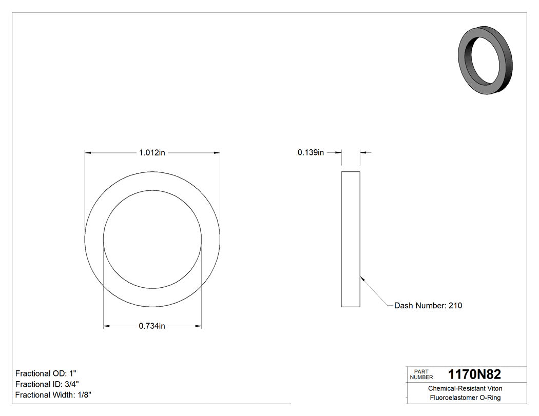Technical drawing - 1170N82
